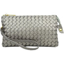 7050 Woven Three Compartment Clutch/Crossbody Bag - MiMi Wholesale