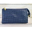 7050 Woven Three Compartment Clutch/Crossbody Bag - MiMi Wholesale