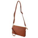 7070 Jaylene Three Compartments Crossbody Bag - MiMi Wholesale