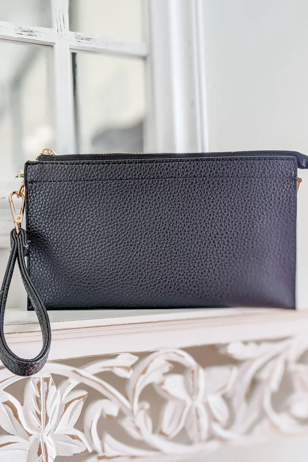 7070 Jaylene Three Compartments Crossbody Bag - MiMi Wholesale