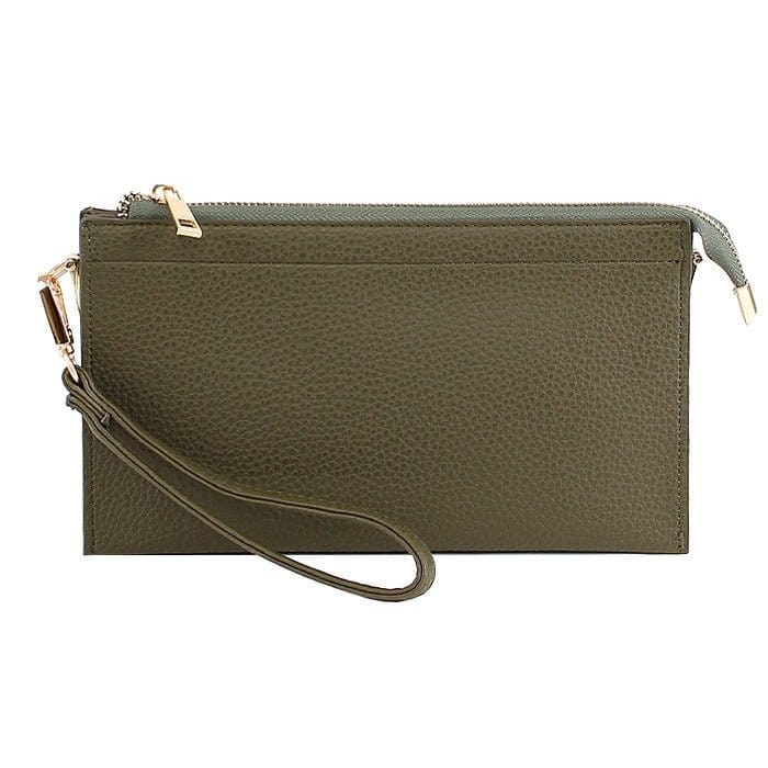 7070 Jaylene Three Compartments Crossbody Bag - MiMi Wholesale
