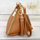 7092 Pyramid Wristlet w/ Tassel Keychain - MiMi Wholesale