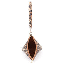 7092 Pyramid Wristlet w/ Tassel Keychain - MiMi Wholesale