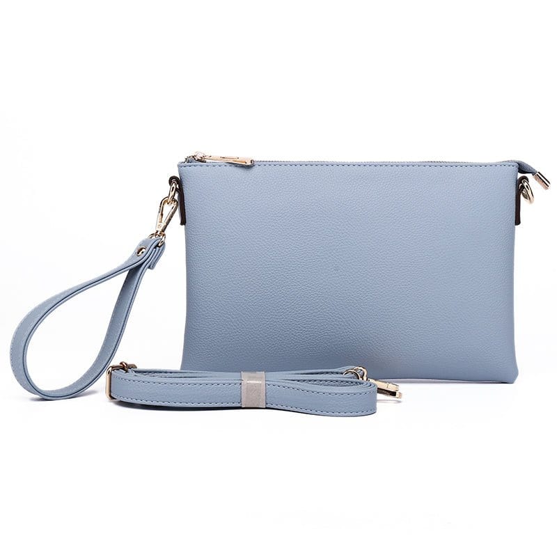8623 Ellen Three Compartment Wristlet Fashion Clutch/Crossbody - MiMi Wholesale