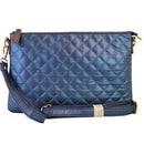 8627 Monogrammable Quilted Zipper Pouch Wristlet Fashion Clutch/Crossbody - MiMi Wholesale