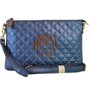 8627 Monogrammable Quilted Zipper Pouch Wristlet Fashion Clutch/Crossbody - MiMi Wholesale