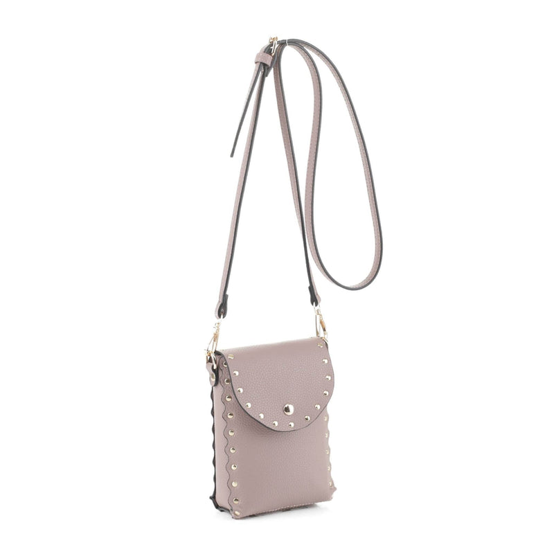 87411 Jaime Studded Mini Crossbody - MiMi Wholesale