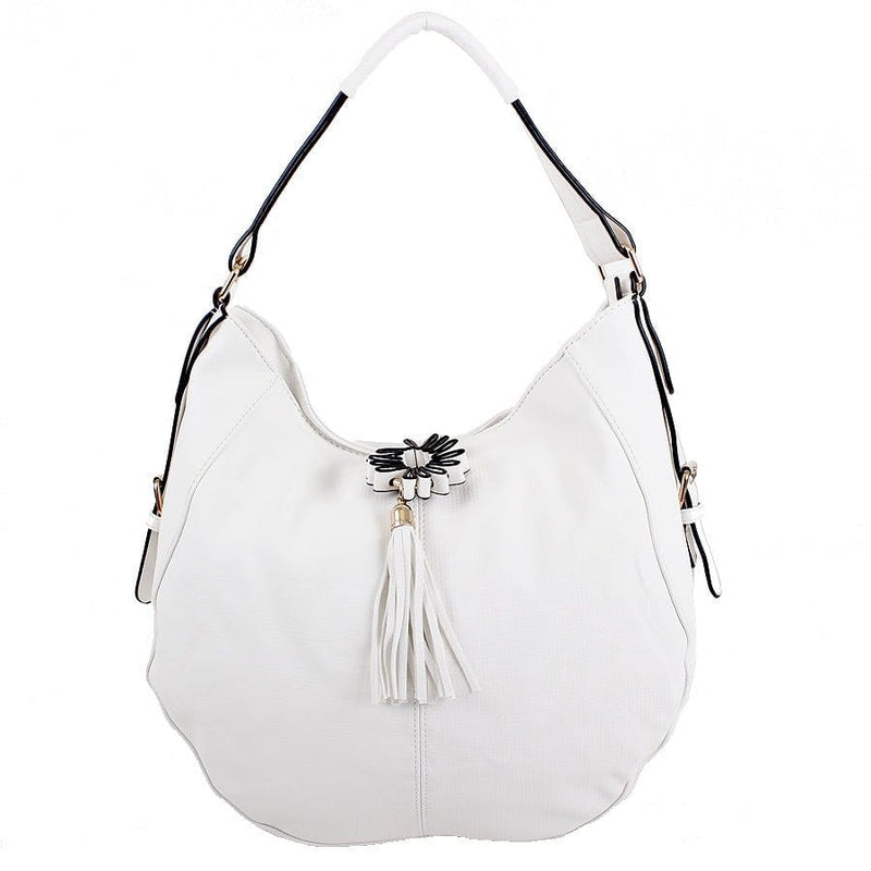 98714 Hobo Shoulder Bag With Tassel - MiMi Wholesale