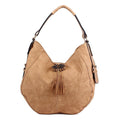 98714 Hobo Shoulder Bag With Tassel - MiMi Wholesale