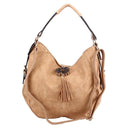 98714 Hobo Shoulder Bag With Tassel - MiMi Wholesale