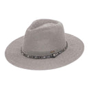 KP014 C.C Brand Lilian Multi Thread Rhinestone Band Panama Hat