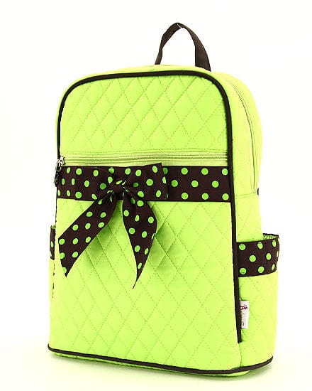 QSD2732 Quilted Large Solid Zippered Backpack