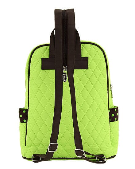 QSD2732 Quilted Large Solid Zippered Backpack