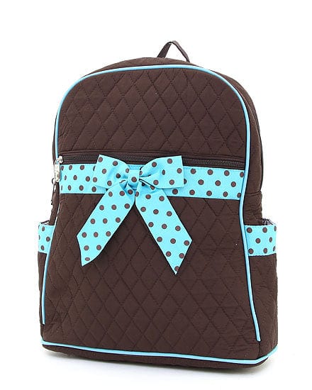 QSD2746 Quilted Solid Large Zippered Backpack