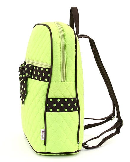 QSD2746 Quilted Solid Large Zippered Backpack