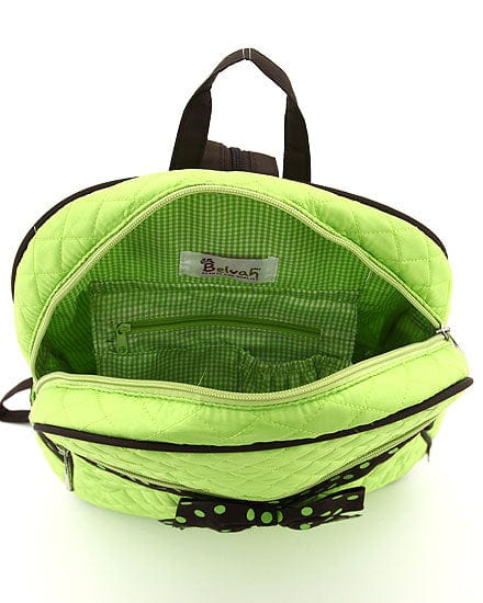 QSD2746 Quilted Solid Large Zippered Backpack