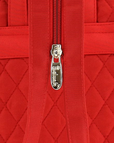 QSD2746 Quilted Solid Large Zippered Backpack