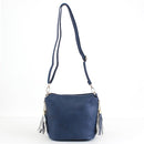 A8008 Crossbody Bag w/ 2 Side Tassel Zippers - MiMi Wholesale