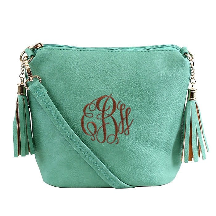 A8008 Crossbody Bag w/ 2 Side Tassel Zippers - MiMi Wholesale