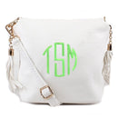 A8008 Crossbody Bag w/ 2 Side Tassel Zippers - MiMi Wholesale
