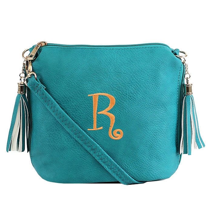 A8008 Crossbody Bag w/ 2 Side Tassel Zippers - MiMi Wholesale