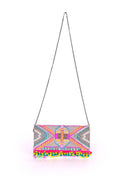 AB20-002 Neon Impala Aztec Clutch - MiMi Wholesale