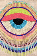 AB21-189 Hand Beaded Lazy Daze Evil Eye Tote - MiMi Wholesale