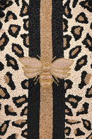 AB21-360 Hand Beaded Bee Glam tote - MiMi Wholesale