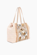 AB21-410 Hand Beaded Caroline Embellished Tote - MiMi Wholesale