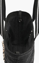 AB22471 Brittney Bee and Leopard Beaded Tote - MiMi Wholesale