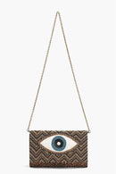AB22643 Golden Luxe Evil Eye Beaded Clutch - MiMi Wholesale