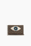 AB22643 Golden Luxe Evil Eye Beaded Clutch - MiMi Wholesale