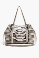 AB23-723 Metallic Sands Tote - MiMi Wholesale