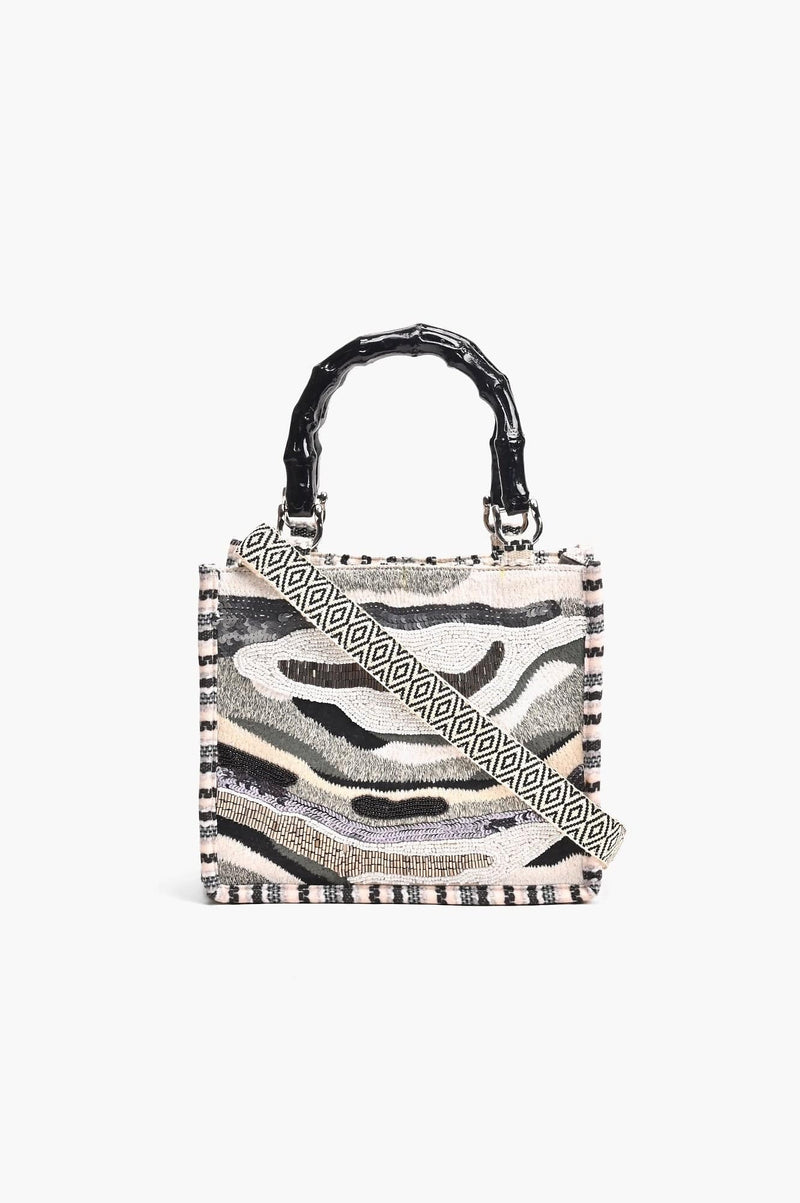 AB23-725 Metallic Sands Handbag - MiMi Wholesale