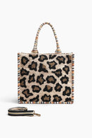 AB23-729 Luxe Leopard Day Tote - MiMi Wholesale