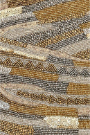 AB23832 Golden Layers Beaded Bag - MiMi Wholesale