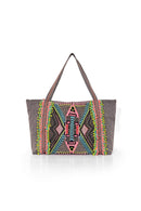 ABF19024 Hand Beaded Gargoyle Embellished Tote - MiMi Wholesale