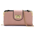 AD041 Turn Lock Crossbody Wallet - MiMi Wholesale