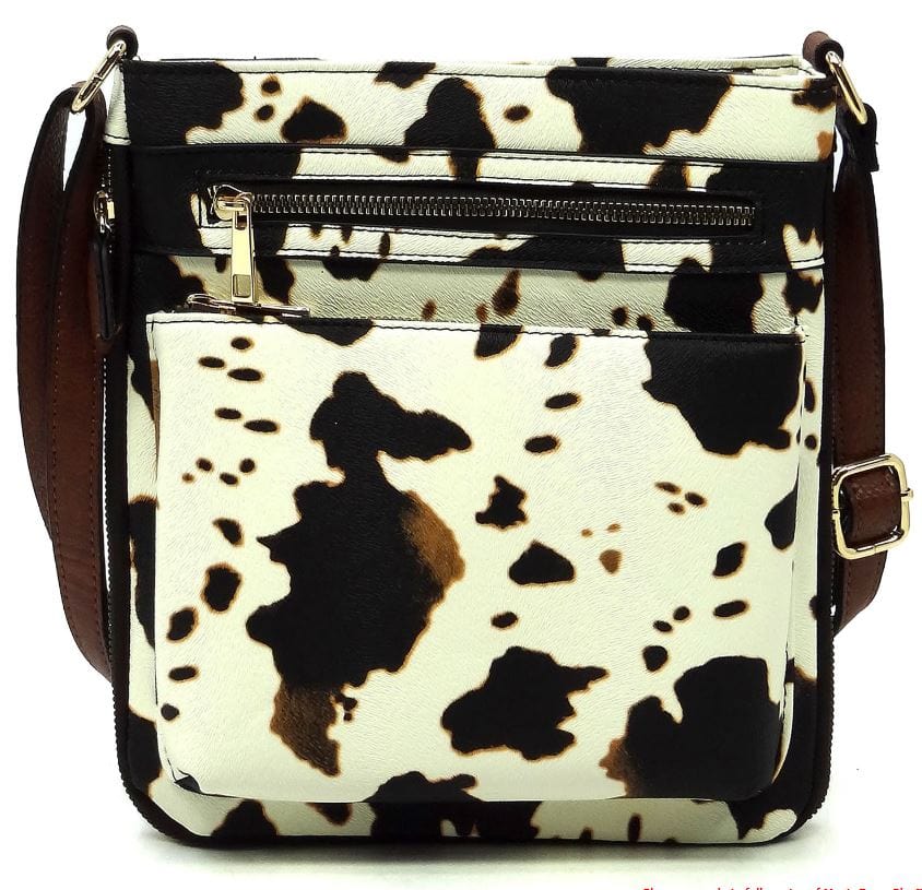 AD1238 Front Zippered Crossbody Bag - MiMi Wholesale