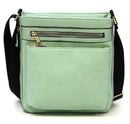 AD1238 Front Zippered Crossbody Bag - MiMi Wholesale