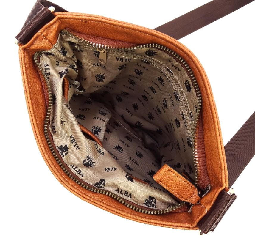 AD1238 Front Zippered Crossbody Bag - MiMi Wholesale