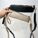 AD200T Game Day Clear Crossbody Bag/Clutch - MiMi Wholesale