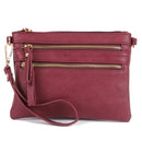 AD2581 Small Double Zipper Crossbody/Wristlet - MiMi Wholesale