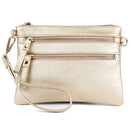 AD2581 Small Double Zipper Crossbody/Wristlet - MiMi Wholesale
