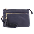 AD2583 Small Tasseled Zipper Fashion Crossbody/Wristlet - MiMi Wholesale