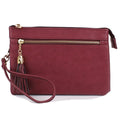 AD2583 Small Tasseled Zipper Fashion Crossbody/Wristlet - MiMi Wholesale