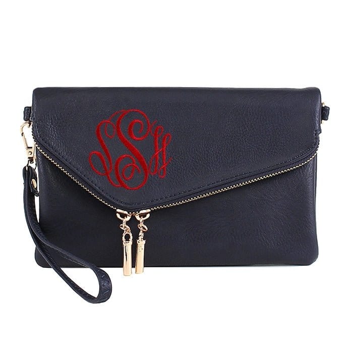 AD2585 Monogrammable Envelope Clutch/Crossbody Bag - MiMi Wholesale