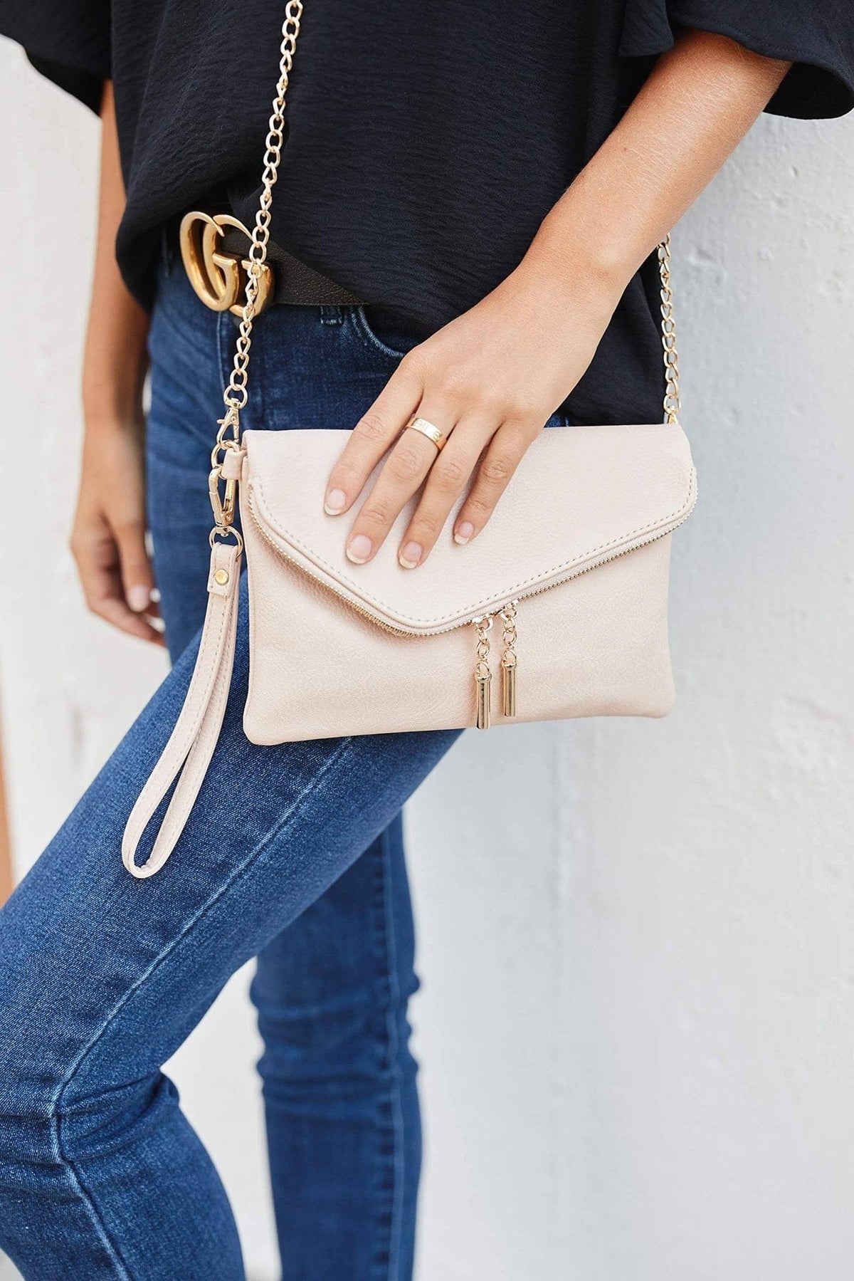AD2585 Monogrammable Envelope Clutch/Crossbody Bag - MiMi Wholesale