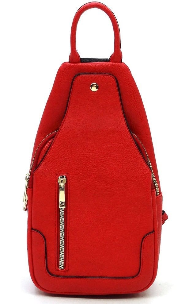 AD2766 Vegan Leather Fashion Sling Backpack Bag - MiMi Wholesale