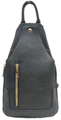 AD2766 Vegan Leather Fashion Sling Backpack Bag - MiMi Wholesale